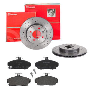 BREMBO Bremsesæt, skivebremser sk8k0f2oc7 foraksel perforeret/ventileret 262mm 21mm for HONDA MG ROVER ACURA