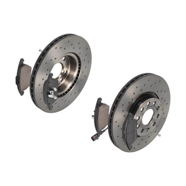 BREMBO Bremsesæt, skivebremser sk8k0f2pn5 foraksel perforeret/ventileret 312mm 25mm for VW AUDI VW (SVW) SKODA SEAT AUDI (FAW) SKODA (SVW) VW (FAW)