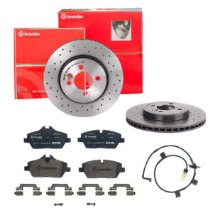 BREMBO Bremsesæt, skivebremser sk8k0f2w29 foraksel perforeret/ventileret 280mm 22mm for BMW MINI