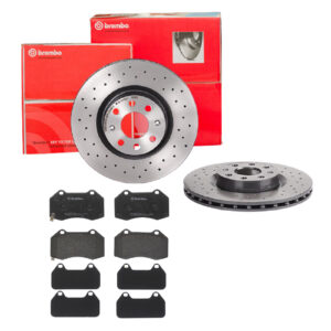 BREMBO Bremsesæt, skivebremser sk8k0f2y33 foraksel perforeret/ventileret 284mm 22mm for OPEL FIAT VAUXHALL