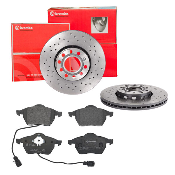 BREMBO Bremsesæt, skivebremser sk8k0f36s1 foraksel perforeret/ventileret 288mm 25mm for SKODA AUDI SEAT AUDI (FAW) VW ZHONGHUA (BRILLIANCE)
