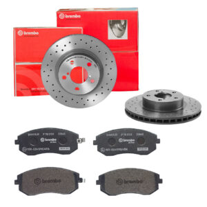 BREMBO Bremsesæt, skivebremser sk8k0f37o3 foraksel perforeret/ventileret 260mm 24mm for SAAB SUBARU