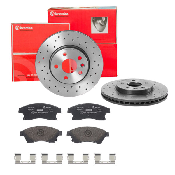 BREMBO Bremsesæt, skivebremser sk8k0f3bp7 foraksel perforeret/ventileret 276mm 26mm for OPEL GENERAL MOTORS CHEVROLET VAUXHALL BUICK (SGM)