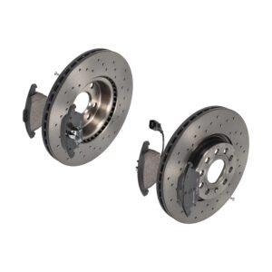 BREMBO Bremsesæt, skivebremser sk8k0f3fc6 foraksel perforeret/ventileret 312mm 25mm for VW VW (FAW) SEAT SKODA AUDI SKODA (SVW) VW (SVW)