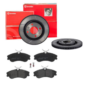 BREMBO Bremsesæt, skivebremser sk8k0f3gc8 foraksel lukket 266mm 20mm for CITROËN PEUGEOT