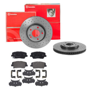 BREMBO Bremsesæt, skivebremser sk8k0f3hv6 foraksel perforeret/ventileret 300mm 28mm for HYUNDAI KIA HYUNDAI (BEIJING)