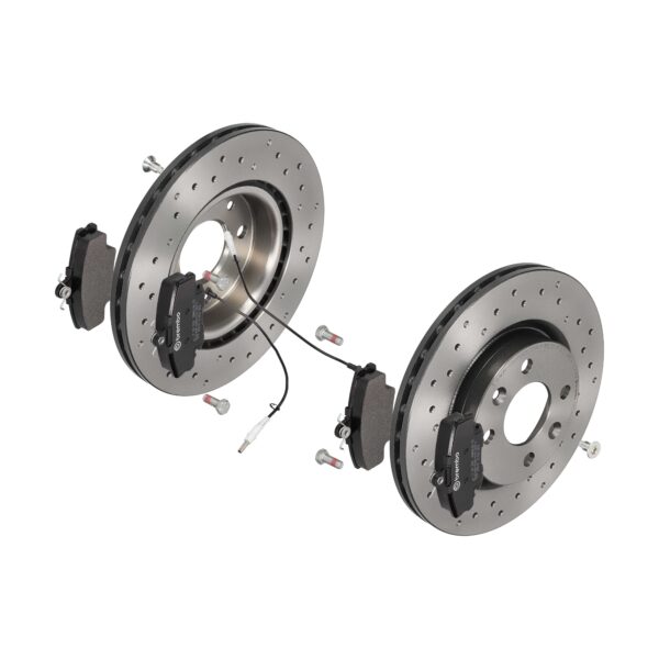 BREMBO Bremsesæt, skivebremser sk8k0f3kg6 foraksel perforeret/ventileret 259mm 20mm for CITROËN PEUGEOT RENAULT DACIA NISSAN ALPINE LIFAN
