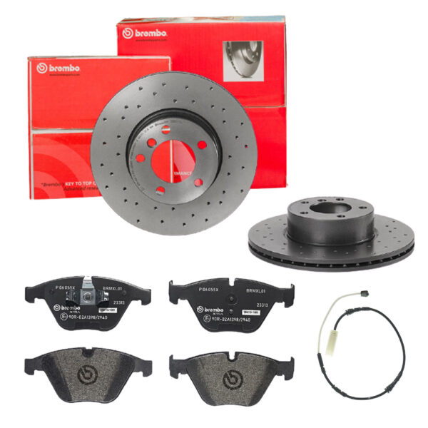 BREMBO Bremsesæt, skivebremser sk8k0f3oi0 foraksel perforeret/ventileret 312mm 24mm for BMW BMW (BRILLIANCE)