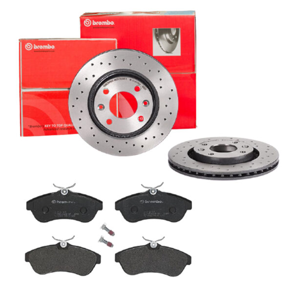 BREMBO Bremsesæt, skivebremser sk8k0f3pv8 foraksel perforeret/ventileret 266mm 22mm for PEUGEOT CITROËN OPEL FENGSHEN CITROËN (DF-PSA)