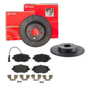 BREMBO Bremsesæt, skivebremser sk8k0f3qb4 foraksel lukket 257mm 12mm for FIAT LANCIA ALFA ROMEO