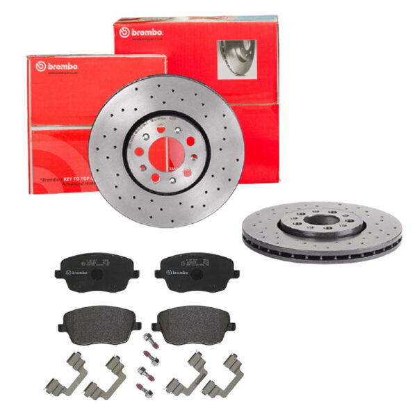 BREMBO Bremsesæt, skivebremser sk8k0f3wt0 foraksel perforeret/ventileret 288mm 25mm for SKODA (SVW) SKODA VW AUDI VW (SVW) VW (FAW) SEAT