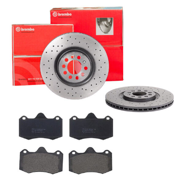 BREMBO Bremsesæt, skivebremser sk8k0f40z4 foraksel perforeret/ventileret 312mm 25mm for SEAT LOTUS AUDI