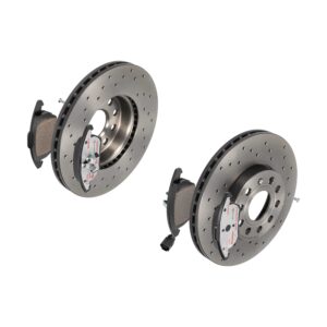 BREMBO Bremsesæt, skivebremser sk8k0f47d0 foraksel perforeret/ventileret 288mm 25mm for AUDI VW SEAT SKODA (SVW) AUDI (FAW) SKODA VW (FAW)