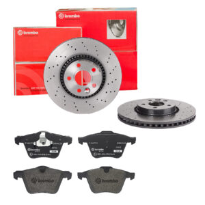 BREMBO Bremsesæt, skivebremser sk8k0f48a6 foraksel perforeret/ventileret 316mm 28mm for FORD VOLVO LAND ROVER