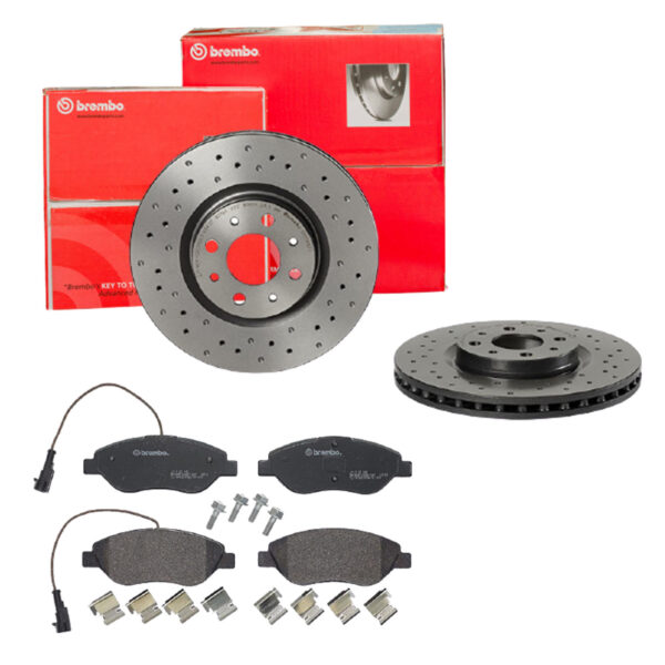 BREMBO Bremsesæt, skivebremser sk8k0f4d46 foraksel perforeret/ventileret 281mm 26mm for FIAT LANCIA ALFA ROMEO