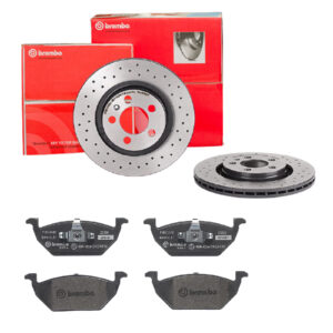 BREMBO Bremsesæt, skivebremser sk8k0f4ee8 foraksel perforeret/ventileret 280mm 22mm for VW (FAW) VW (SVW) VW SEAT SKODA SKODA (SVW) AUDI BRILLIANCE