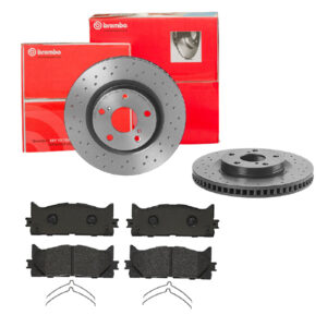 BREMBO Bremsesæt, skivebremser sk8k0f4pt4 foraksel perforeret/ventileret 296mm 28mm for TOYOTA TOYOTA (FAW)