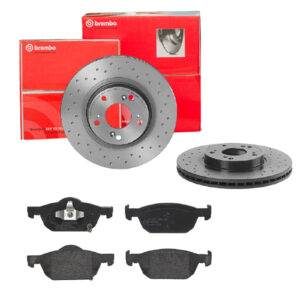 BREMBO Bremsesæt, skivebremser sk8k0f4s88 foraksel perforeret/ventileret 296mm 25mm for HONDA