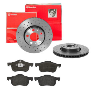 BREMBO Bremsesæt, skivebremser sk8k0f4vc0 foraksel perforeret/ventileret 286mm 26mm for VOLVO
