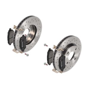 BREMBO Bremsesæt, skivebremser sk8k0f5164 foraksel perforeret/ventileret 258mm 23mm for FORD MAZDA DAIHATSU TOYOTA SUZUKI