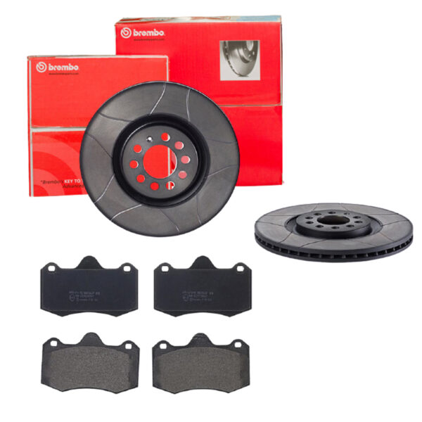 BREMBO Bremsesæt, skivebremser sk8k0f53a8 foraksel lukket 312mm 25mm for VW SEAT AUDI LOTUS