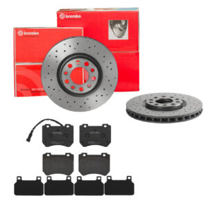 BREMBO Bremsesæt, skivebremser sk8k0f54b0 foraksel perforeret/ventileret 305mm 28mm for ALFA ROMEO FIAT (GAC) DODGE CHRYSLER