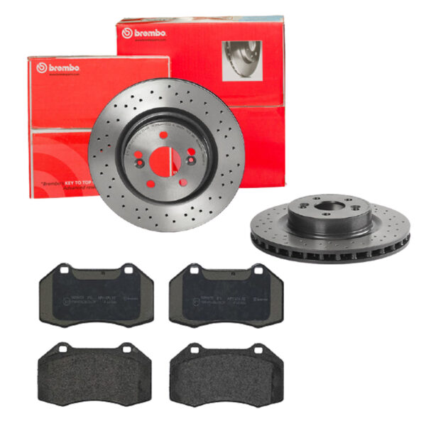 BREMBO Bremsesæt, skivebremser sk8k0f59q6 foraksel perforeret/ventileret 312mm 28mm for RENAULT
