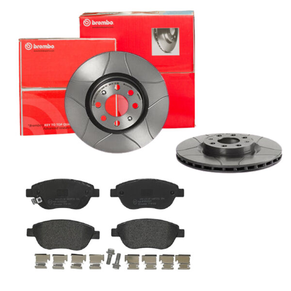 BREMBO Bremsesæt, skivebremser sk8k0f5a72 foraksel lukket 284mm 22mm for OPEL FIAT VAUXHALL