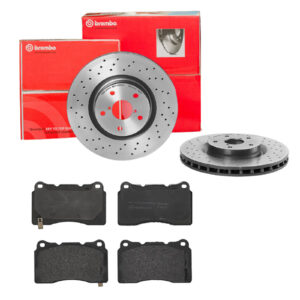 BREMBO Bremsesæt, skivebremser sk8k0f5cv8 foraksel perforeret/ventileret 326mm 30mm for SUBARU MITSUBISHI HONDA