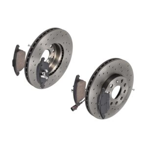 BREMBO Bremsesæt, skivebremser sk8k0f5da4 foraksel perforeret/ventileret 288mm 25mm for SEAT AUDI VW (SVW) SKODA SKODA (SVW) AUDI (FAW) VW VW (FAW)