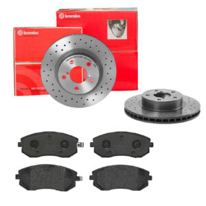 BREMBO Bremsesæt, skivebremser sk8k0f5lw0 foraksel perforeret/ventileret 260mm 24mm for SAAB SUBARU TOYOTA