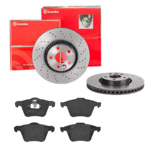 BREMBO Bremsesæt, skivebremser sk8k0f5qs0 foraksel perforeret/ventileret 316mm 28mm for FORD VOLVO LAND ROVER
