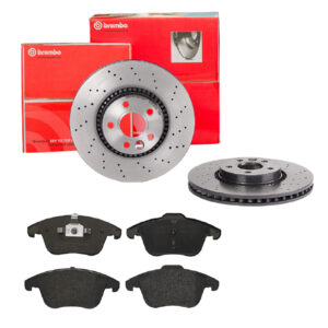 BREMBO Bremsesæt, skivebremser sk8k0f5rn2 foraksel perforeret/ventileret 316mm 28mm for FORD FORD (CHANGAN) VOLVO MG (SAIC) VOLVO (CHANGAN) VOLVO ASIA