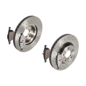 BREMBO Bremsesæt, skivebremser sk8k0f5te6 foraksel perforeret/ventileret 300mm 25mm for VOLVO FORD FORD (CHANGAN) MAZDA NISSAN MITSUBISHI MAZDA (CHANG