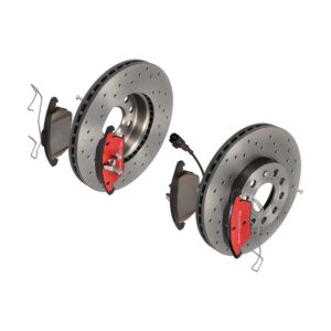 BREMBO Bremsesæt, skivebremser sk8k0f61m4 foraksel perforeret/ventileret 288mm 25mm for VW AUDI VW (FAW) VW (SVW) SKODA SEAT SKODA (SVW) AUDI (FAW)