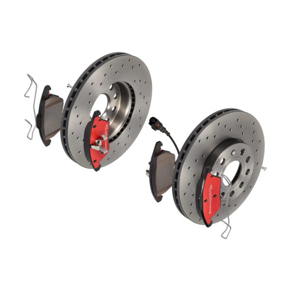 BREMBO Bremsesæt, skivebremser sk8k0f61m4 foraksel perforeret/ventileret 288mm 25mm for VW AUDI VW (FAW) VW (SVW) SKODA SEAT SKODA (SVW) AUDI (FAW)