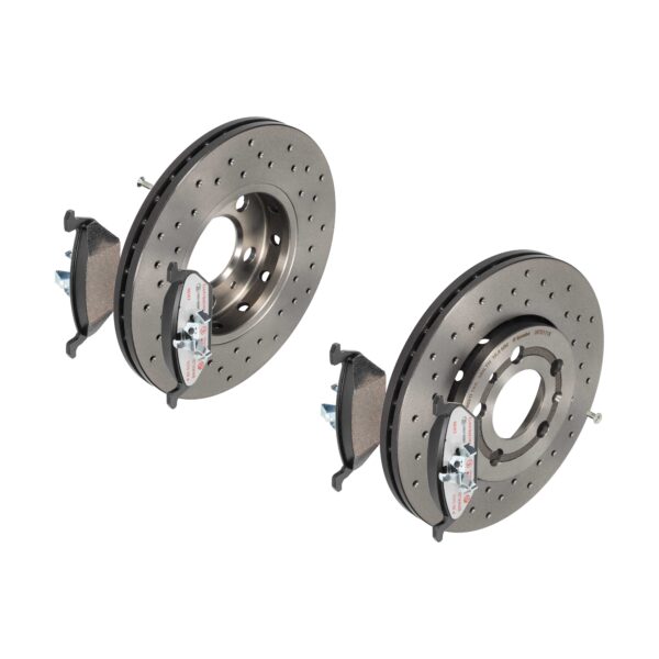 BREMBO Bremsesæt, skivebremser sk8k0f63u4 foraksel perforeret/ventileret 256mm 22mm for VW (FAW) VW (SVW) AUDI VW SEAT SKODA SKODA (SVW) BRILLIANCE