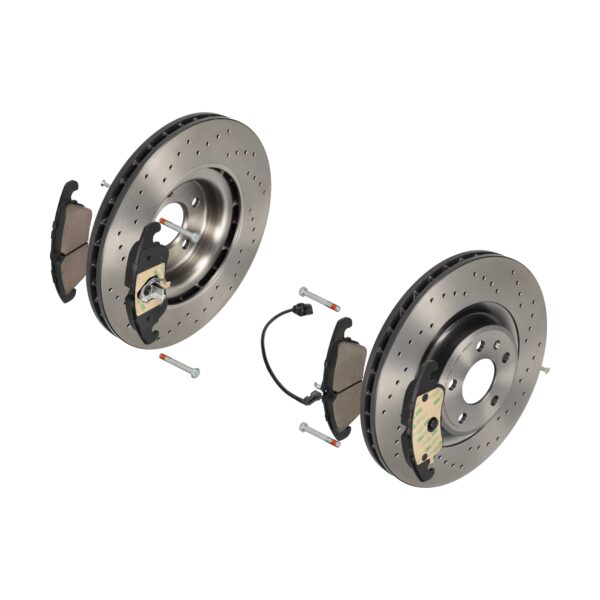 BREMBO Bremsesæt, skivebremser sk8k0f68o0 foraksel perforeret/ventileret 345mm 29mm for SKODA AUDI SEAT VW (SVW) VW