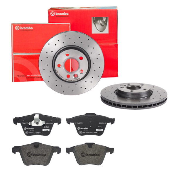 BREMBO Bremsesæt, skivebremser sk8k0f6ig3 foraksel perforeret/ventileret 300mm 28mm for FORD VOLVO VOLVO ASIA LAND ROVER