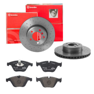 BREMBO Bremsesæt, skivebremser sk8k0f6mb7 foraksel perforeret/ventileret 324mm 30mm for BMW