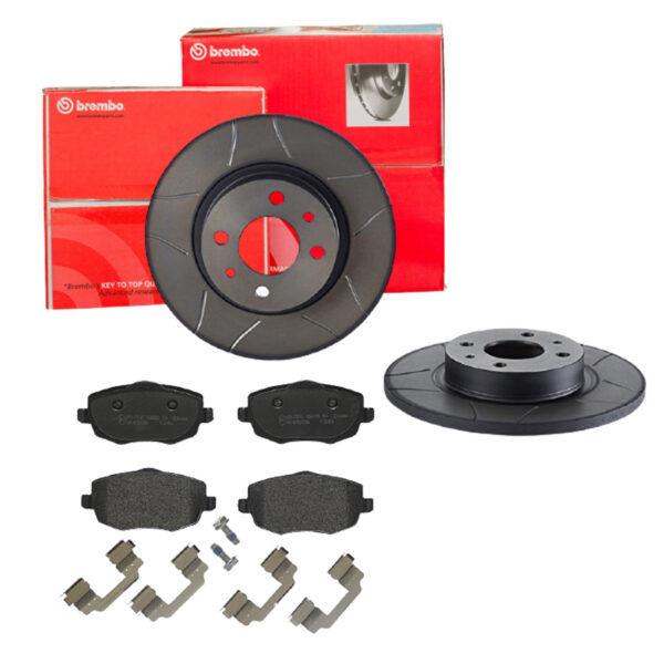 BREMBO Bremsesæt, skivebremser sk8k0f6na9 foraksel lukket 257mm 12mm for FIAT LANCIA ALFA ROMEO
