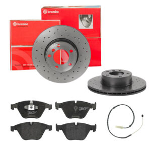 BREMBO Bremsesæt, skivebremser sk8k0f6nq5 foraksel perforeret/ventileret 312mm 24mm for BMW BMW (BRILLIANCE)
