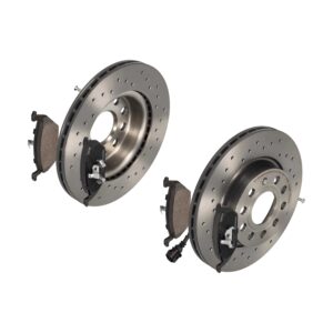 BREMBO Bremsesæt, skivebremser sk8k0f6pe9 foraksel perforeret/ventileret 280mm 22mm for ROEWE (SAIC) VW SKODA VW (FAW) SKODA (SVW) AUDI VW (SVW)