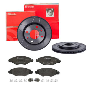 BREMBO Bremsesæt, skivebremser sk8k0f7097 foraksel lukket 247mm 20mm for CITROËN PEUGEOT NAZA