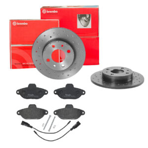 BREMBO Bremsesæt, skivebremser sk8k0f75f9 bagaksel perforeret 240mm 11mm for FORD FIAT ZASTAVA LANCIA ALFA ROMEO