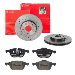 BREMBO Bremsesæt, skivebremser sk8k0f7iy1 foraksel perforeret/ventileret 278mm 25mm for VOLVO FORD FORD (CHANGAN) MAZDA NISSAN MITSUBISHI FORD ASIA &