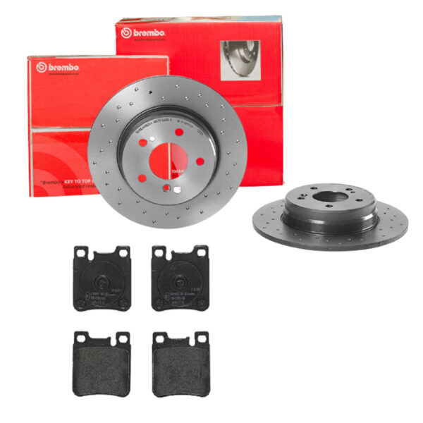 BREMBO Bremsesæt, skivebremser sk8k0f7mc9 bagaksel fuld 290mm 10mm for MERCEDES-BENZ CHRYSLER