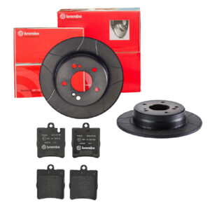 BREMBO Bremsesæt, skivebremser sk8k0f7mt5 bagaksel fuld 278mm 9mm for MERCEDES-BENZ CHRYSLER