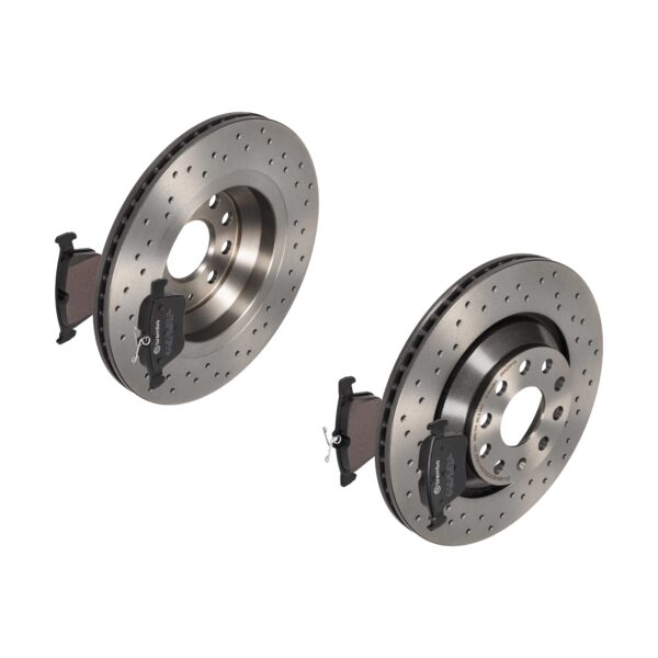 BREMBO Bremsesæt, skivebremser sk8k0f7oj9 bagaksel perforeret/ventileret 310mm 22mm for AUDI VW SKODA VW (SVW) SEAT SKODA (SVW) VW (FAW) AUDI (FAW)