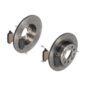 BREMBO Bremsesæt, skivebremser sk8k0f7q83 bagaksel perforeret 272mm 10mm for VW AUDI AUDI (FAW) SKODA SEAT